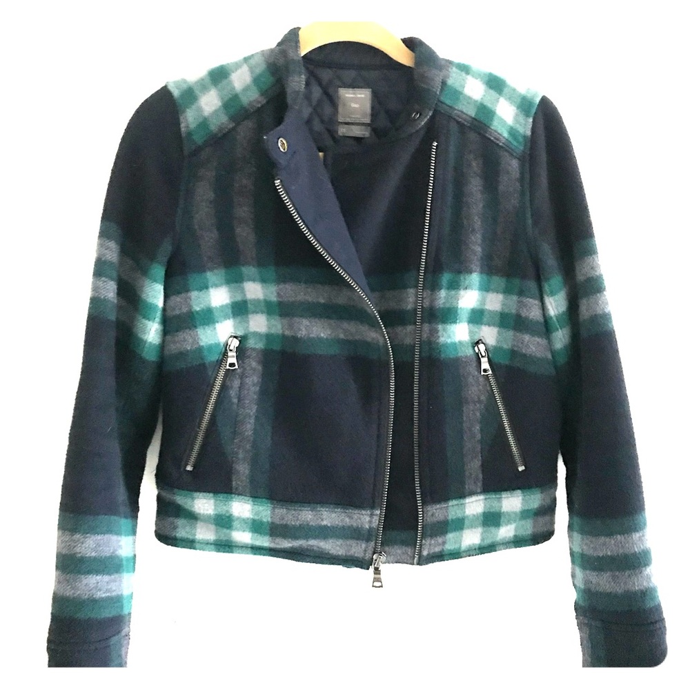 GAP Plaid Bomber Jacket XS